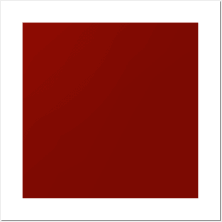 Barn Red Solid Color Posters and Art